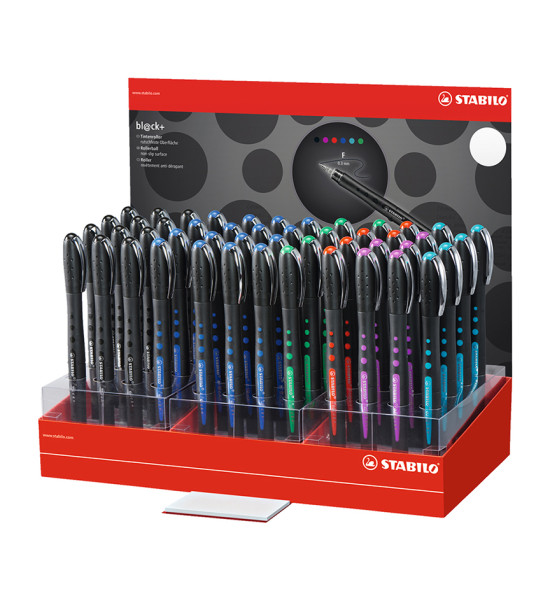 Rollerball, Bl@ck, Punta Fina 0.4 mm, Exh x 48 Und, Colores Surtidos
